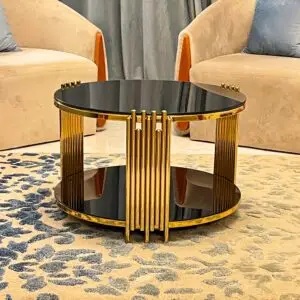 ترابيزة انتريه لون ذهبي